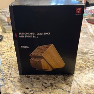 Zwilling Bamboo Knife Storage Block with Swivel Base 26 slot